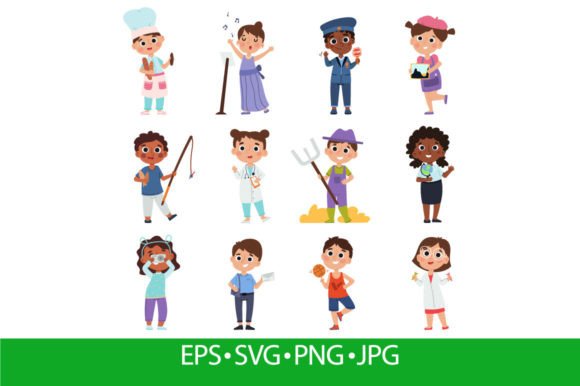 Download Kids Professions, Young Painter, Doctor - Paint Collection