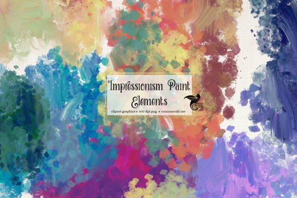 Download Impressionism Paint Elements Clipart - Paint Collection