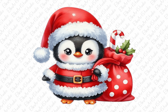 Download Christmas Penguin Clipart Sublimation - Penguin clipart Collection
